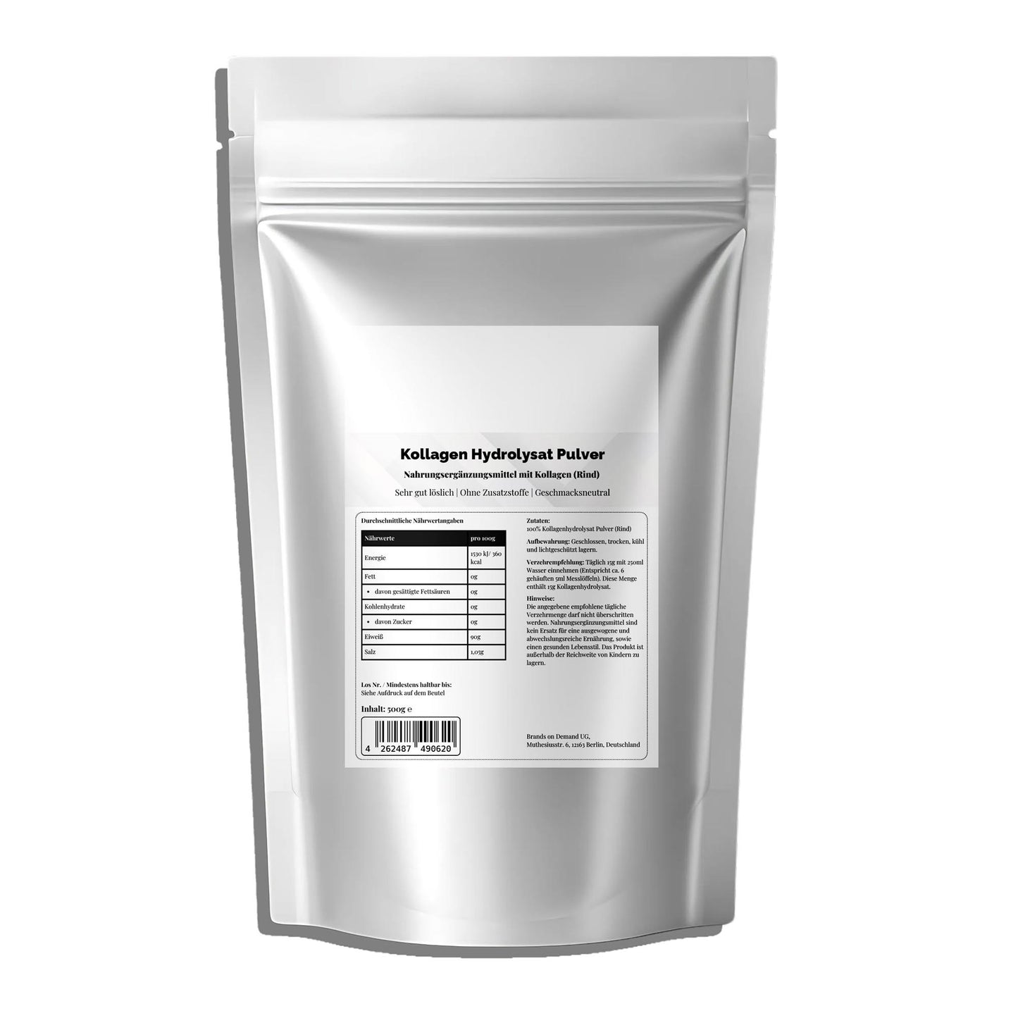 Colágeno Hidrolizado en polvo - Doypack de 500g