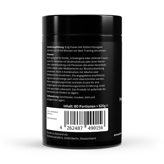 Potenciador pre-entrenamiento de manzana - 520g