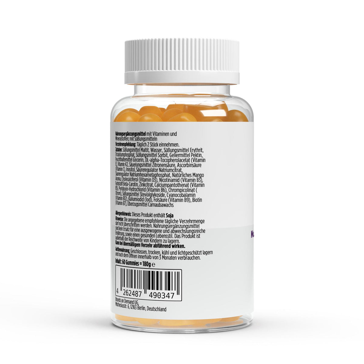 Multivitaminas y Minerales Formato Gummies - 60 unidades.