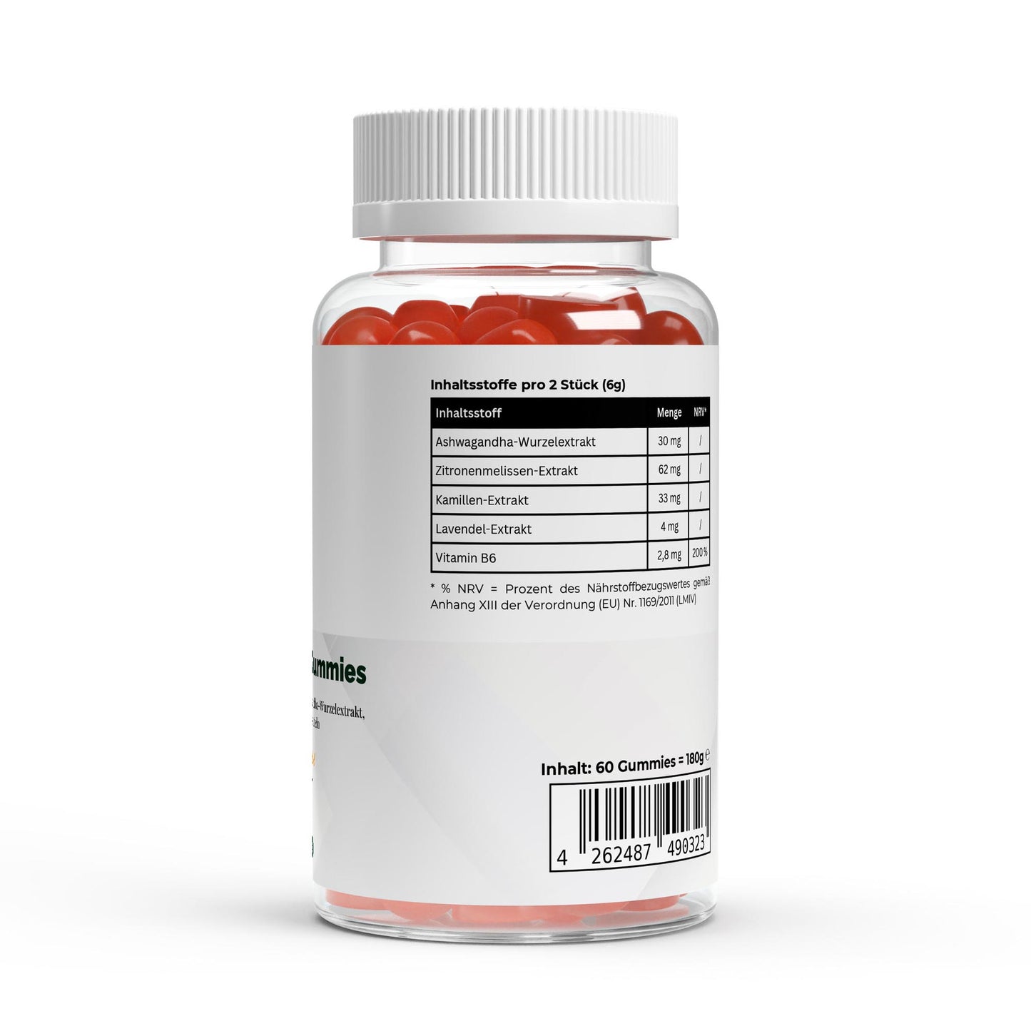 Gummies de Ashwagandha + Vitamina B6 - 60 Uds.