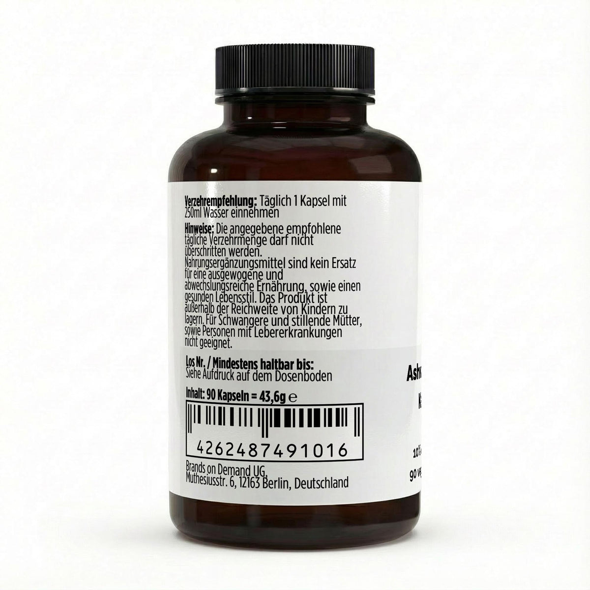 Ashwagandha - 90 cápsulas veganas