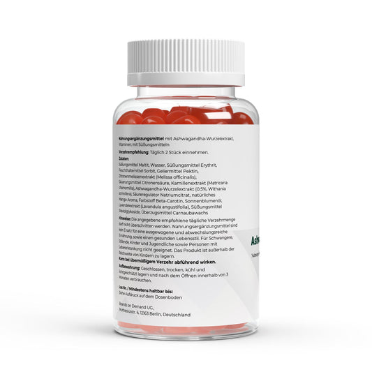 Gummies de Ashwagandha + Vitamina B6 - 60 Uds.