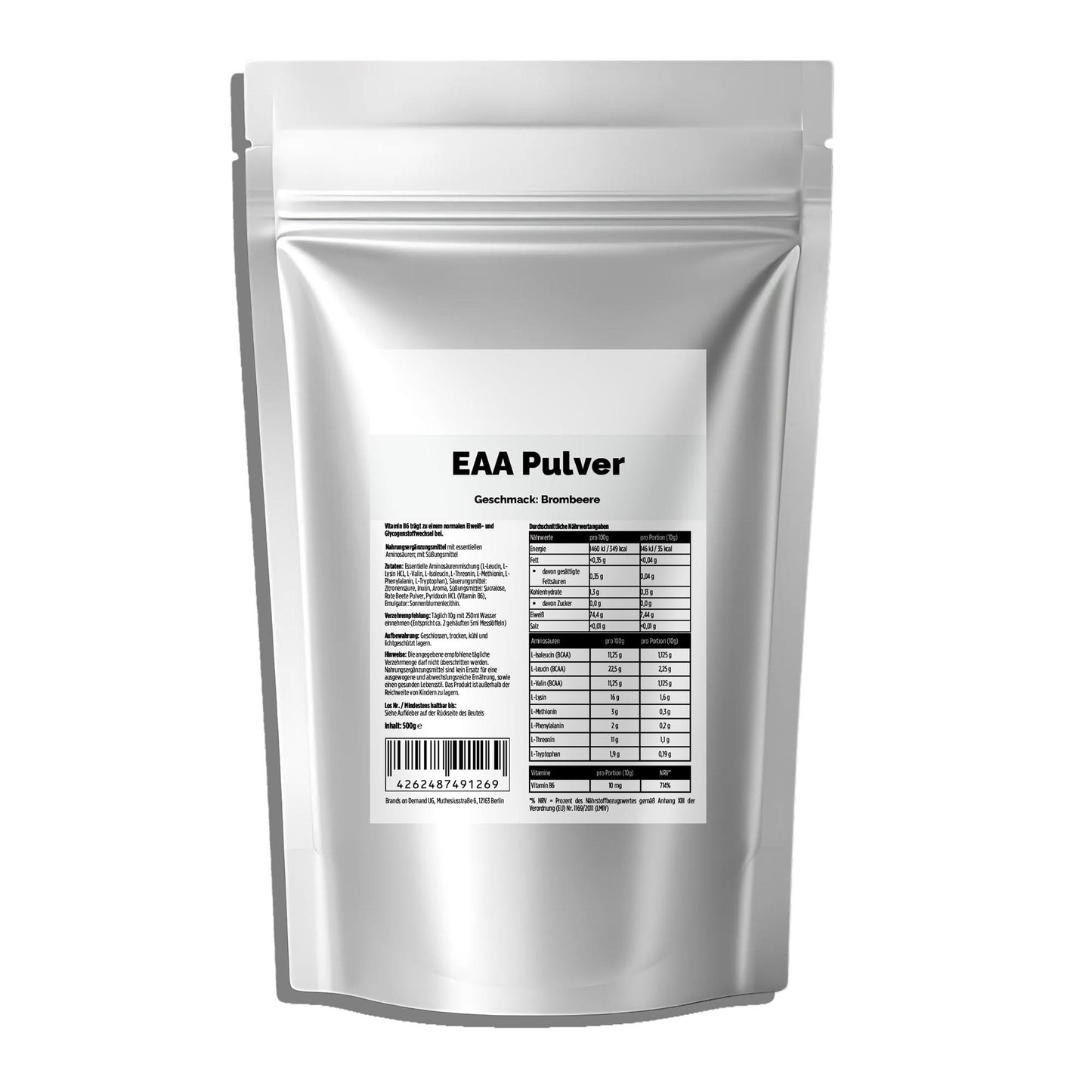 EAA (Aminoácidos Esenciales) Sabor Mora - 500g